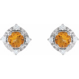 Celebrate your November birthday with these sophisticated citrine earrings.