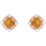 Celebrate your November birthday with these sophisticated citrine earrings.