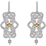 Celebrate your November birthday with these sophisticated citrine earrings.
