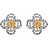 Celebrate your November birthday with these sophisticated citrine earrings.