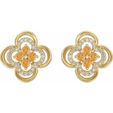 Celebrate your November birthday with these sophisticated citrine earrings.