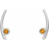 Celebrate your November birthday with these sophisticated citrine earrings.