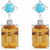 Celebrate your November birthday with these sophisticated citrine earrings.