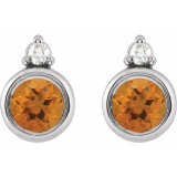 Celebrate your November birthday with these sophisticated citrine earrings.