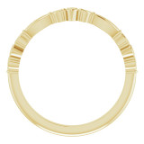 Faith meets fashion in this diamond claddagh ring.