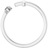 Express your faith with this platinum cross ring.