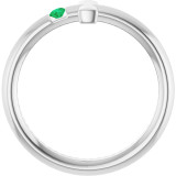 Express your faith with this platinum cross ring.