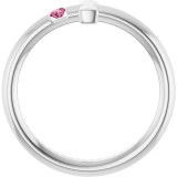 Express your faith with this platinum cross ring.