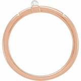 Express your faith with this 14k rose gold cross ring.