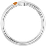 Share your faith when you wear this gemstone cross ring in 14k white gold.