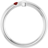 Share your faith when you wear this gemstone cross ring in 14k white gold.