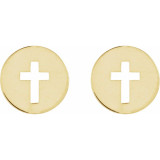A subtle nod to their faith, these cross earrings are certain to be treasured.