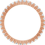 As bold as your love, this diamond eternity band adds sparkle to your celebration.