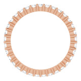 As bold as your love, this diamond eternity band adds sparkle to your celebration.