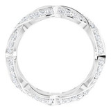 As bold as your love, this diamond eternity band adds sparkle to your celebration.