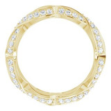 As bold as your love, this diamond eternity band adds sparkle to your celebration.