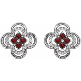 Celebrate a special birthday with these timeless garnet earrings.