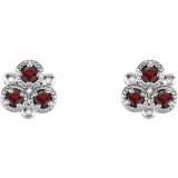 Celebrate a special birthday with these timeless garnet earrings.