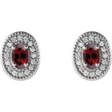 Celebrate a special birthday with these timeless garnet earrings.