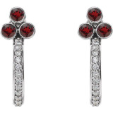 Celebrate a special birthday with these timeless garnet earrings.