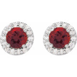 Celebrate a special birthday with these timeless garnet earrings.