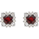 Celebrate a special birthday with these timeless garnet earrings.