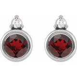 Celebrate a special birthday with these timeless garnet earrings.