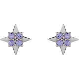 Pique her interest with these tanzanite stud earrings.