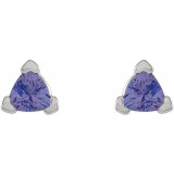 Pique her interest with these tanzanite stud earrings.