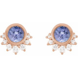 These tanzanite stud earrings capture her attention with their striking anytime style.