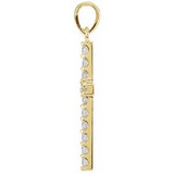 Diamond Cross 18" Necklace In 14K Yellow Gold (1 1/4 ct. tw.)