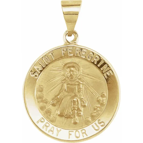 Saint Peregrine is the saint that helps Cancer Patients. Saint Peregrine Day is May 2nd.