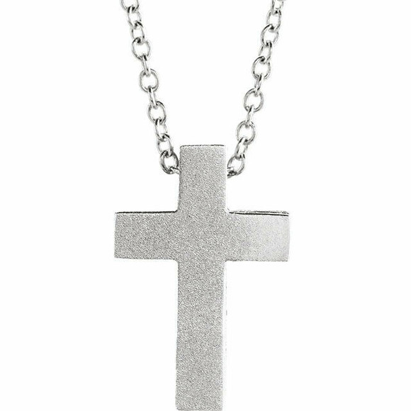 The Scroll Cross Necklace will bring your faith close to your heart.  A meaningful and significant gift for that special person who is not afraid to show the love for their faith.