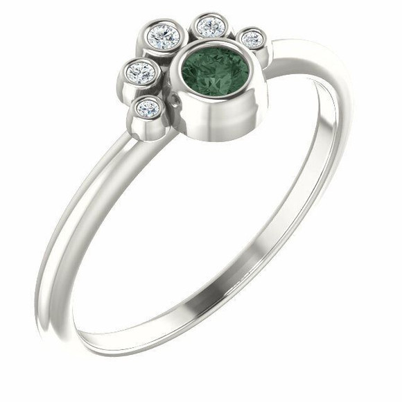 Simple yet stunning, this ring is a thoughtful surprise for the June birthday girl!