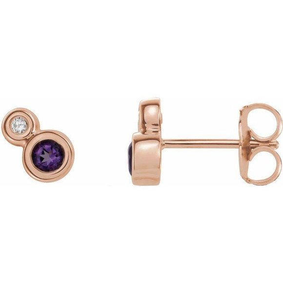 Keep life colorful with the happy hue and standout style of these amethyst gemstone earrings.