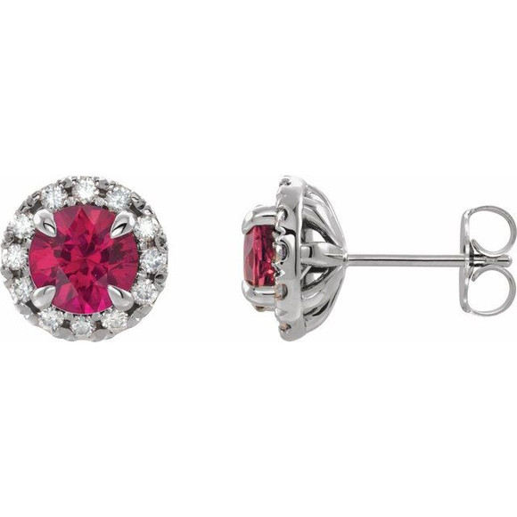 The birthstone of July, rubies symbolize royalty, power and passion, and are said to bring vitality, courage, romance and friendship to those who wear them. These brilliant ruby earrings are the perfect piece for your special someone.