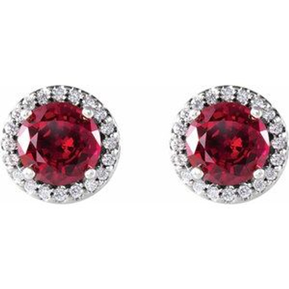 The birthstone of July, rubies symbolize royalty, power and passion, and are said to bring vitality, courage, romance and friendship to those who wear them. These brilliant ruby earrings are the perfect piece for your special someone.