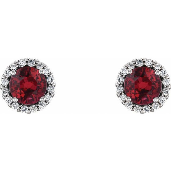 The birthstone of July, rubies symbolize royalty, power and passion, and are said to bring vitality, courage, romance and friendship to those who wear them. These brilliant ruby earrings are the perfect piece for your special someone.