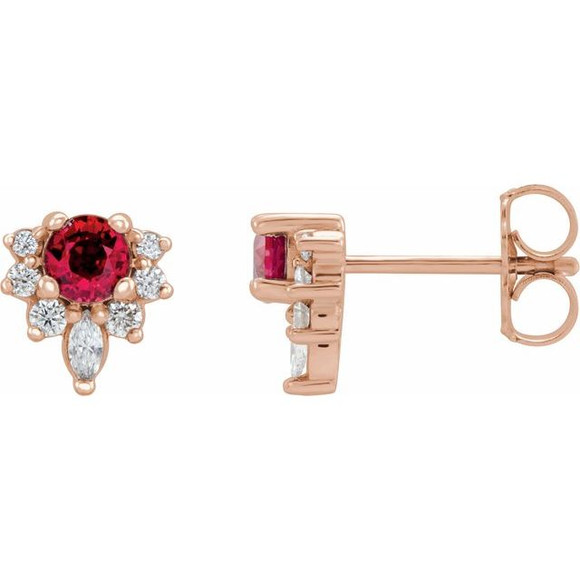 The birthstone of July, rubies symbolize royalty, power and passion, and are said to bring vitality, courage, romance and friendship to those who wear them. These brilliant ruby earrings are the perfect piece for your special someone.