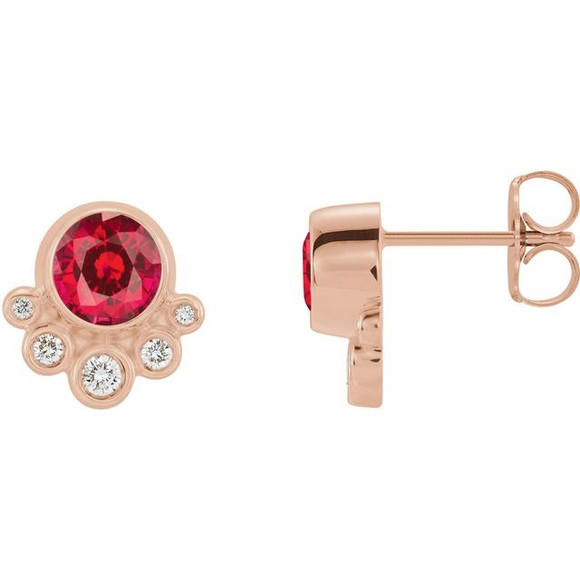 The birthstone of July, rubies symbolize royalty, power and passion, and are said to bring vitality, courage, romance and friendship to those who wear them. These brilliant ruby earrings are the perfect piece for your special someone.