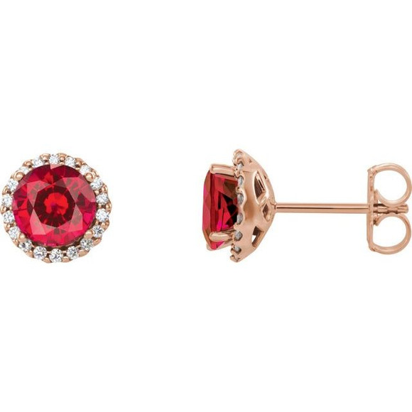 The birthstone of July, rubies symbolize royalty, power and passion, and are said to bring vitality, courage, romance and friendship to those who wear them. These brilliant ruby earrings are the perfect piece for your special someone.