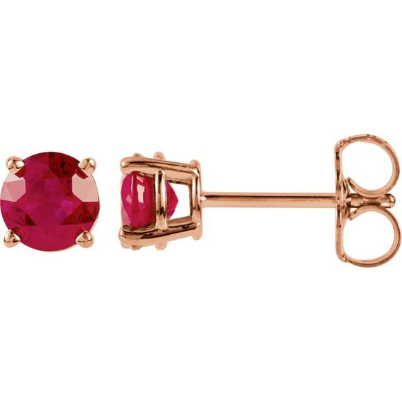 The birthstone of July, rubies symbolize royalty, power and passion, and are said to bring vitality, courage, romance and friendship to those who wear them. These brilliant ruby earrings are the perfect piece for your special someone.