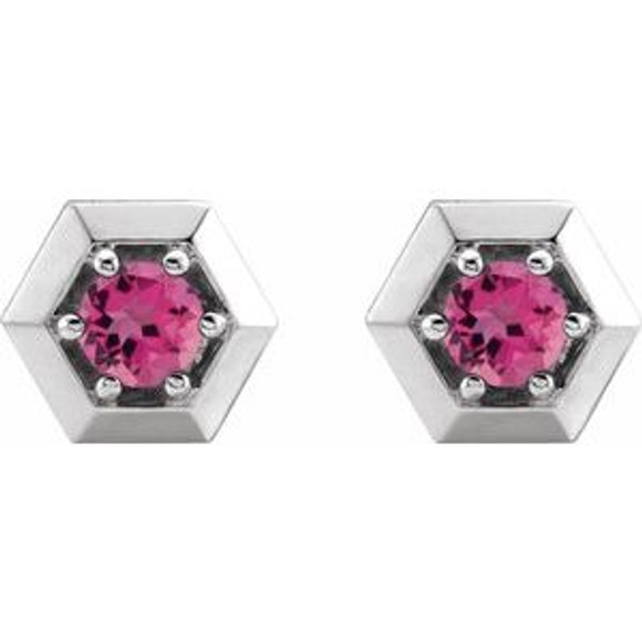 Take your look from ready to resplendent with these pink tourmaline earrings.