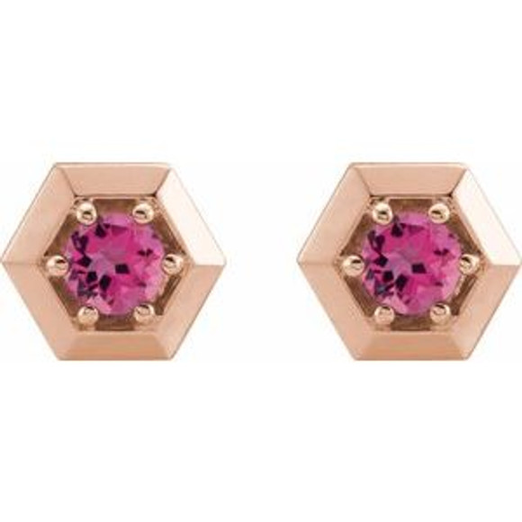 Take your look from ready to resplendent with these pink tourmaline earrings.