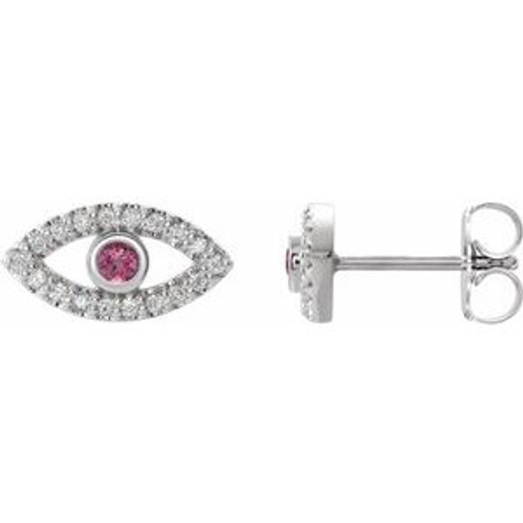 Take your look from ready to resplendent with these pink tourmaline earrings.