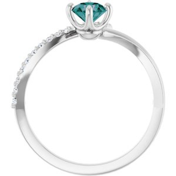 A colorful way to show your love, this alexandrite ring is the start of something beautiful.