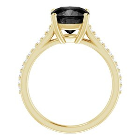 Wear bold color in a sophisticated way with this black onyx ring, an anytime choice you'll turn to often.