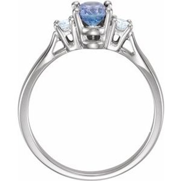 Express your love with this beautiful tanzanite & Diamond ring.