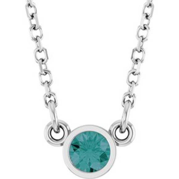 Charm your June-born girl with this beautiful alexandrite pendant.