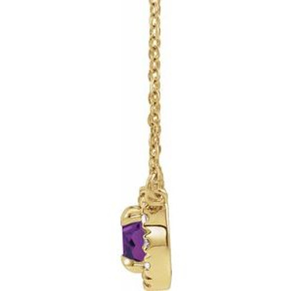 Charm your June-born girl with this beautiful alexandrite pendant.